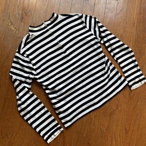 Golden Goose Quarter Zip Striped Longsleeve